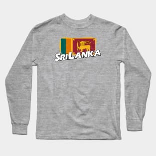 Sri Lanka flag Long Sleeve T-Shirt